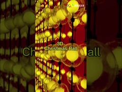 क्रिसमस बॉल 3D पिक्सेल एलईडी 50 क्रिसमस ट्री पूर्ण रंग जलरोधक